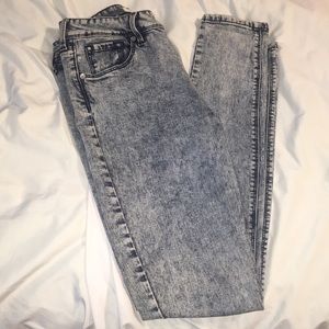 Acid wash high rise Jean jeggings